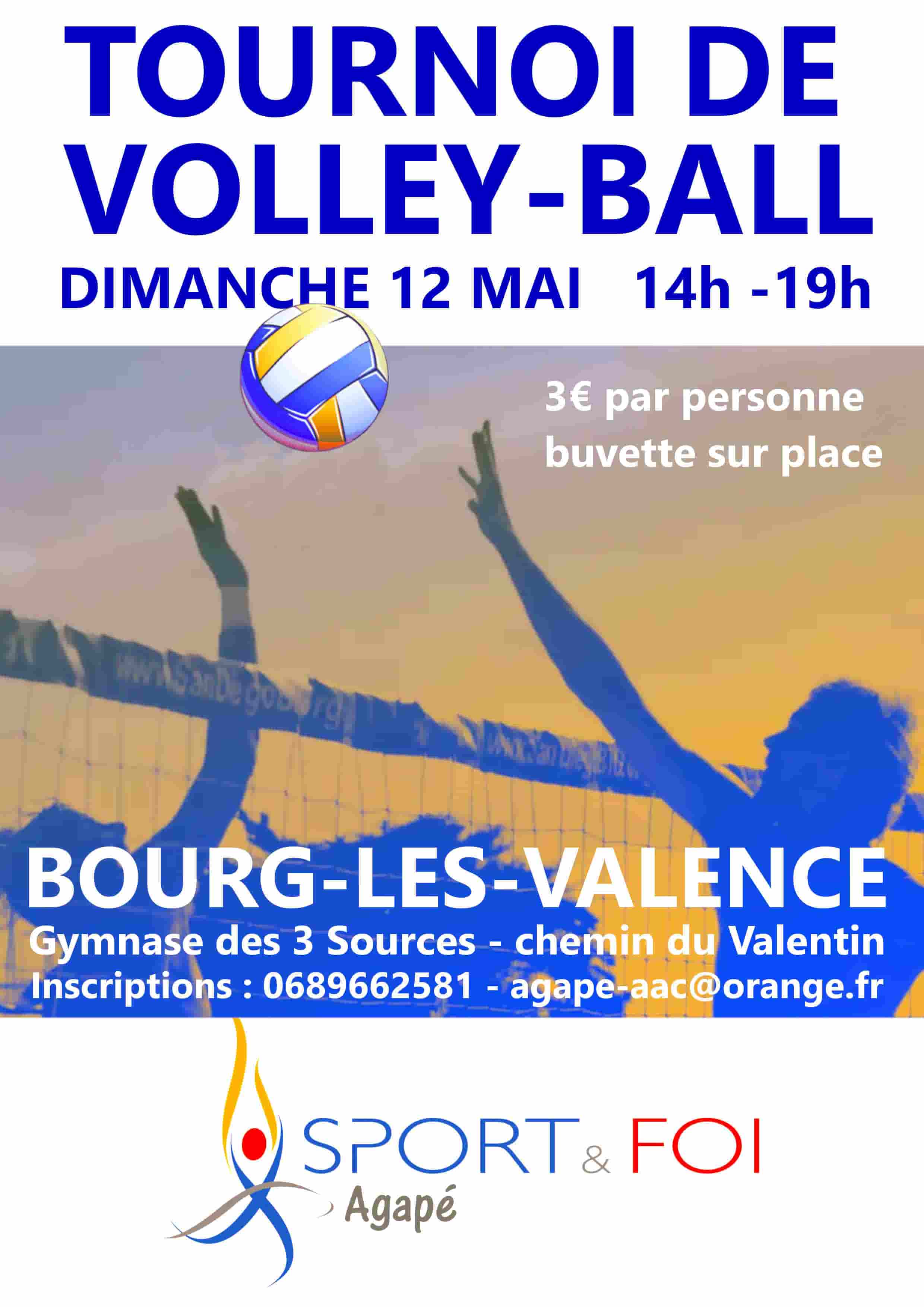 affiche tournoi volley 2019